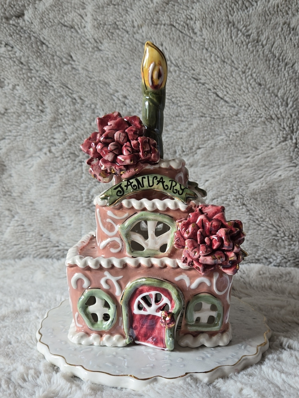 Blue Sky January Bithday Cake